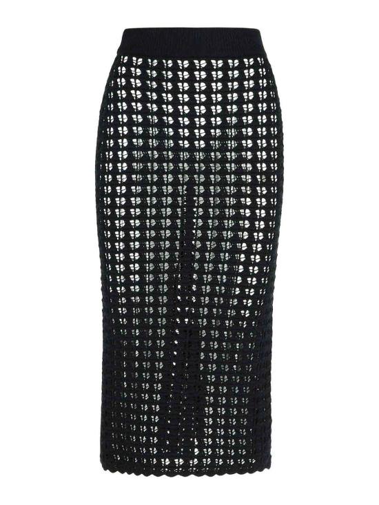  돌체앤가바나 미디 스커트 FXO13TJCVWHN0000 Black