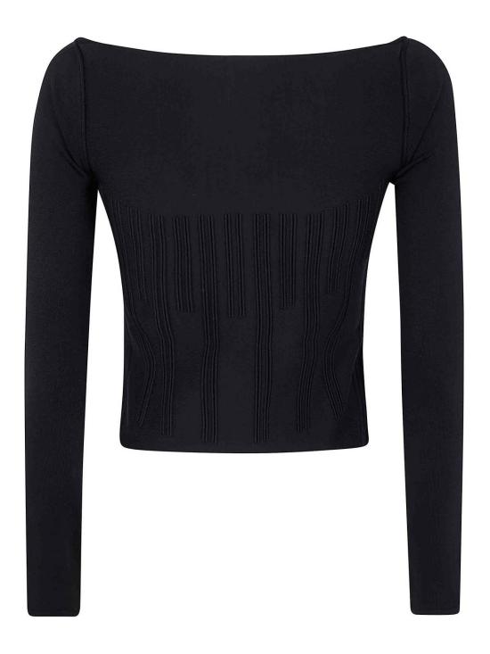 25SS 뮈글러 긴팔 티셔츠 25P2TO078811331999 Black - MUGLER
