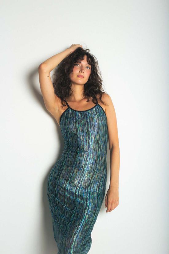  KSLAM 롱 원피스 클램 나오미 드레스 - KSLAM