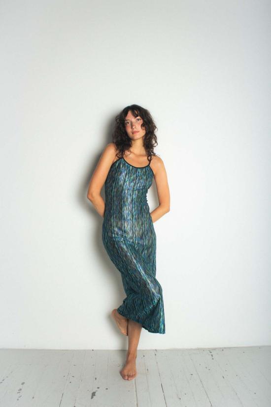  KSLAM 롱 원피스 클램 나오미 드레스