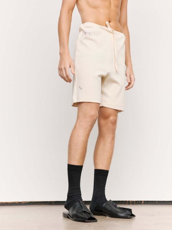  세실 툴켄스 숏팬츠 내추럴 인터록 저지 코튼 와이드 - CECILE TULKENS