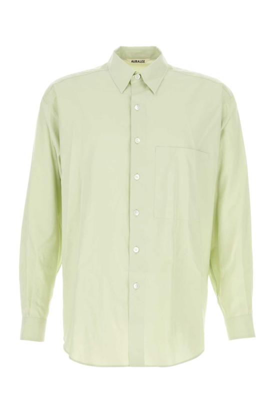 25SS 오라리 긴팔 셔츠 A25SS02TN LIGHT GREEN DOM