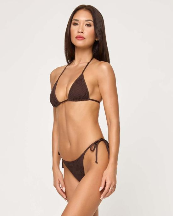  엘스페이스 비키니 수영복 L스페이스 레비 비키니 바텀 에스프레소 - L SPACE