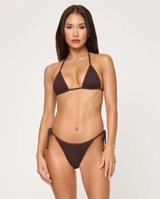  엘스페이스 비키니 수영복 L스페이스 레비 비키니 바텀 에스프레소 - L SPACE