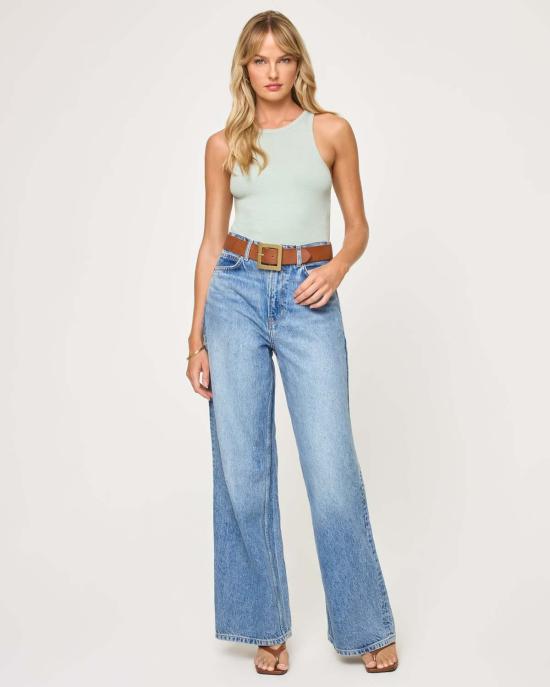  엘스페이스 민소매 티셔츠 L스페이스 리와인드 탱크 미네랄 - L SPACE