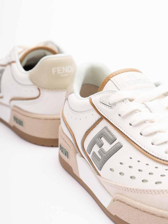  펜디 매치 소프트 레더 스웨이드 스니커즈 8E8670ASB2F1RUX None - FENDI