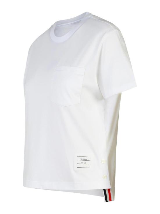  톰브라운 반팔 티셔츠 FJS123A00042100 White - THOM BROWNE