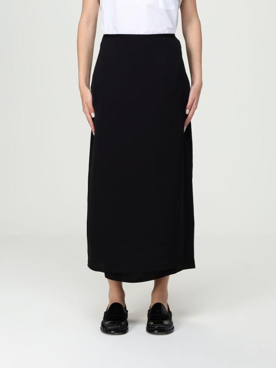 25FW 띠어리 롱 스커트 O1102303 001 Black