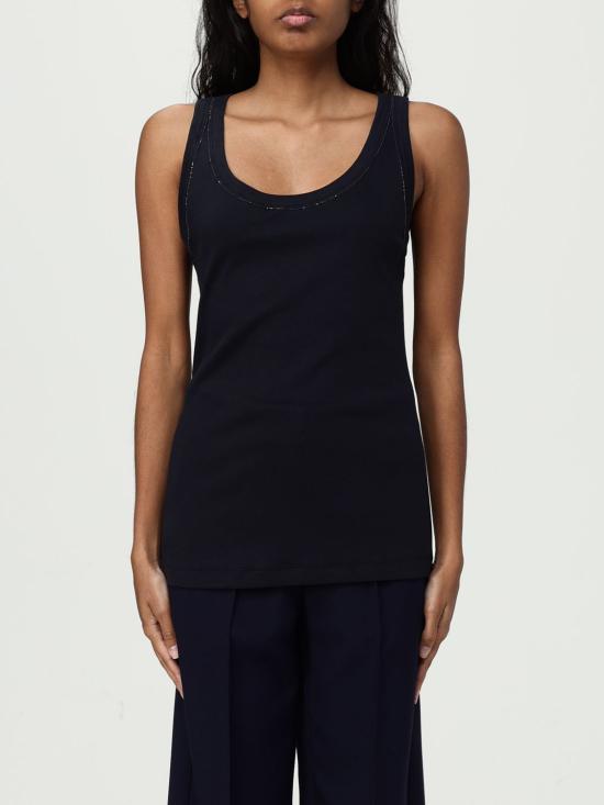 25FW 파비아나 필리피 민소매 티셔츠 JED265F150L180 5146 Blue