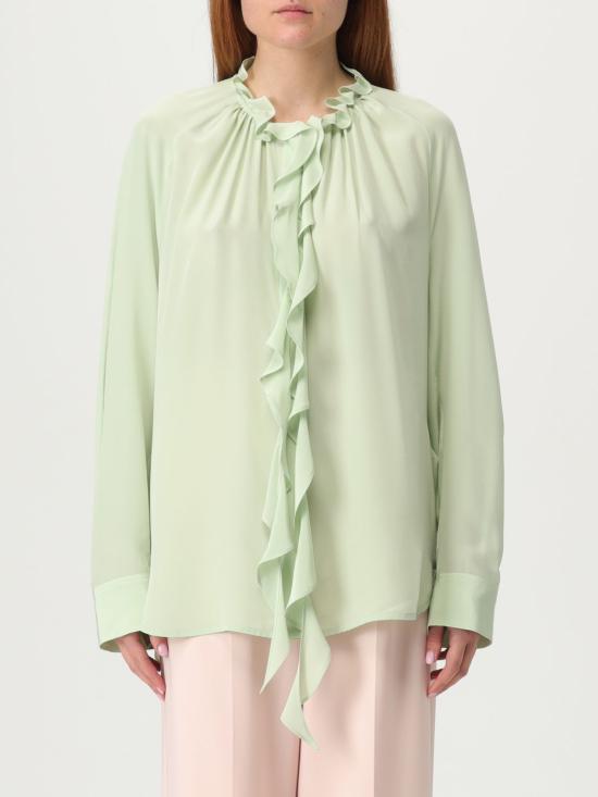 25FW 빅토리아 베컴 블라우스 1125WSH006158A 621 Green