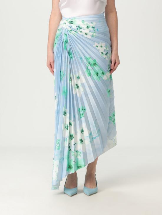 25FW 핑코 롱 스커트 104678A2F2 ABB Gnawed Blue