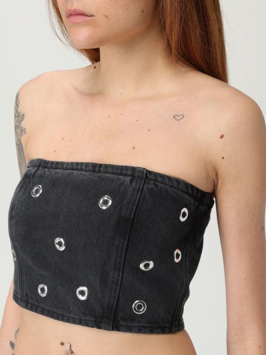 25FW 로테이트 민소매 티셔츠 114005 2998 Black - ROTATE