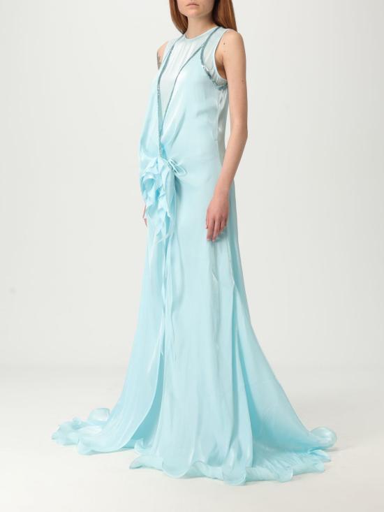 25SS 제니 롱 원피스 78AJO492N0380 299 Gnawed Blue - GENNY