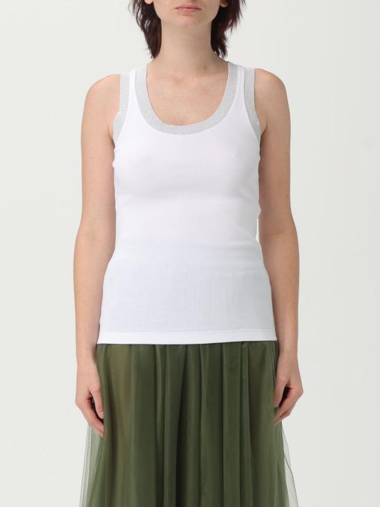 25FW 파비아나 필리피 민소매 티셔츠 JED275F150L361 21 White