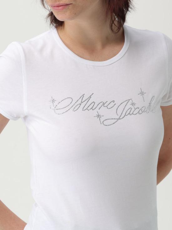 25FW 마크제이콥스 반팔 티셔츠 2S5RTP025C07 100 White - MARC JACOBS