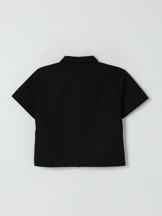 25SS [키즈] 디스클레이머 셔츠 25EDK58456 NERO Black - DISCLAIMER