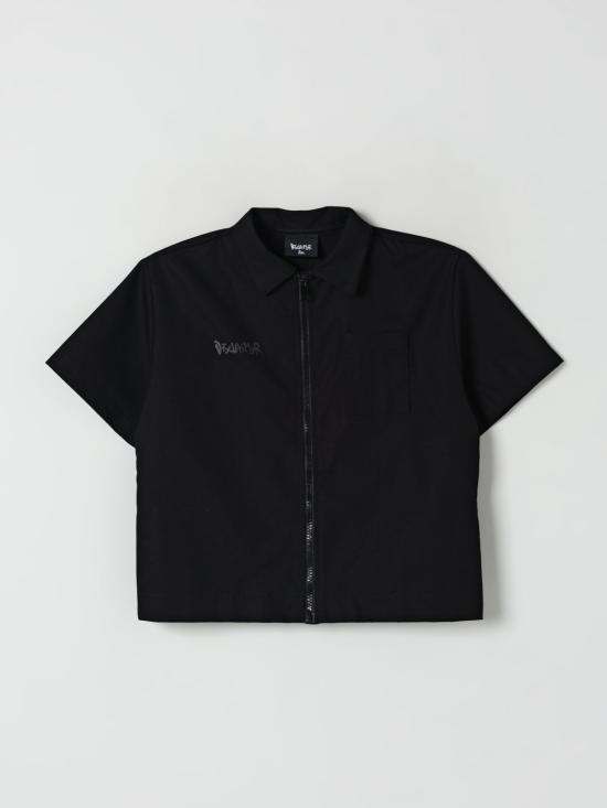 25SS [키즈] 디스클레이머 셔츠 25EDK58456 NERO Black