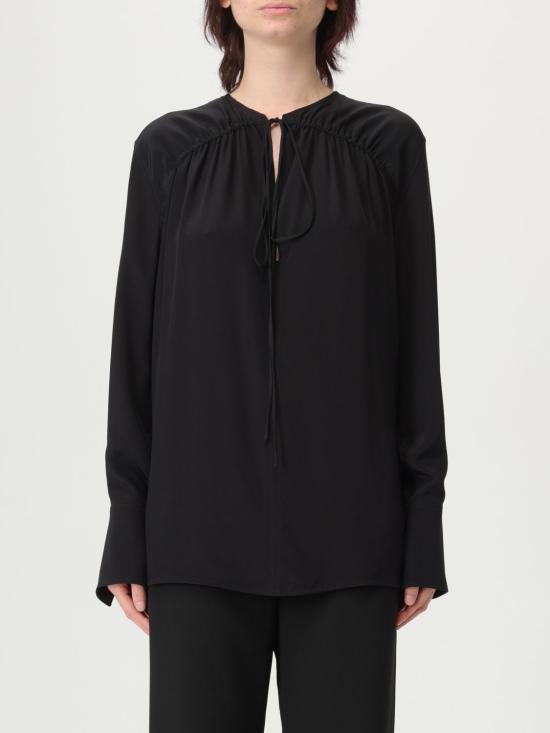 25FW 빅토리아 베컴 긴팔 티셔츠 1125WSH006014A Black