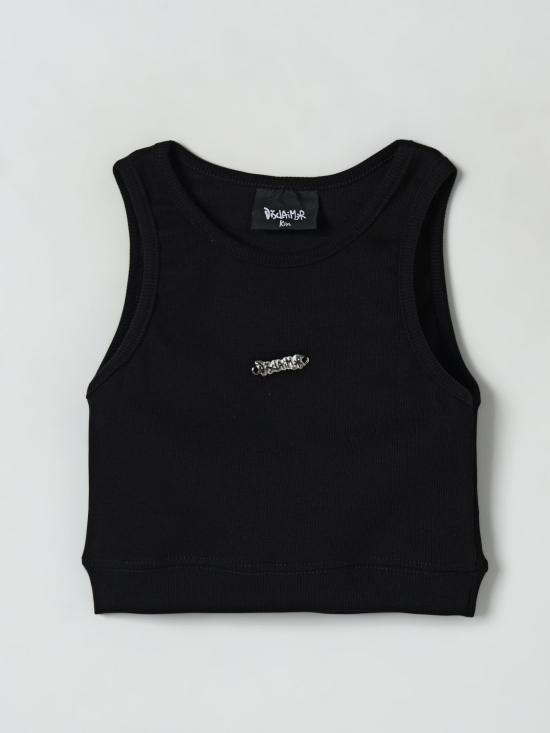 25SS [키즈] 디스클레이머 티셔츠 25EDK58537 NERO Black