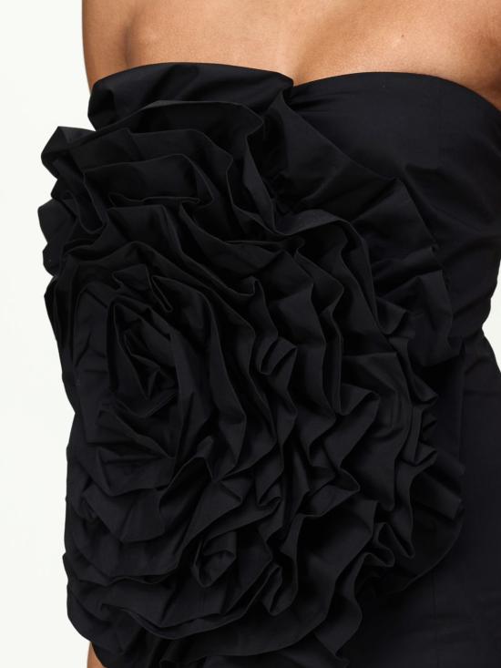 25FW 로테이트 숏 원피스 113839 100 Black - ROTATE