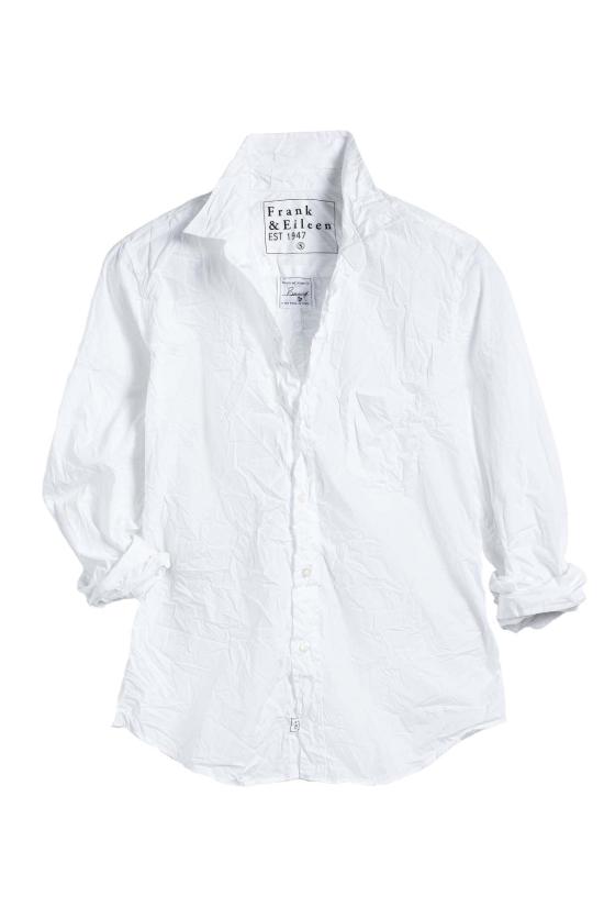 프랭크 앤 에일린 셔츠 프랭크 & 아일린 배리 화이트 크링클 셔츠 화이트