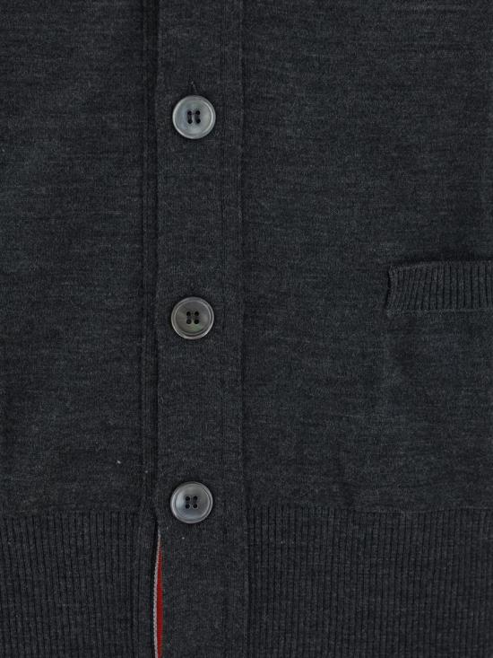 26SS 톰브라운 4바 서스테이너블 파인 메리노 울 클래식 가디건  MKC002AY1014 022 GREY - THOM BROWNE