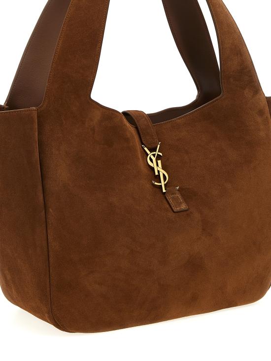 26SS 생로랑 LE 5 A 7 베아 스웨이드 토트백 763435008IW2885 Brown - SAINT LAURENT