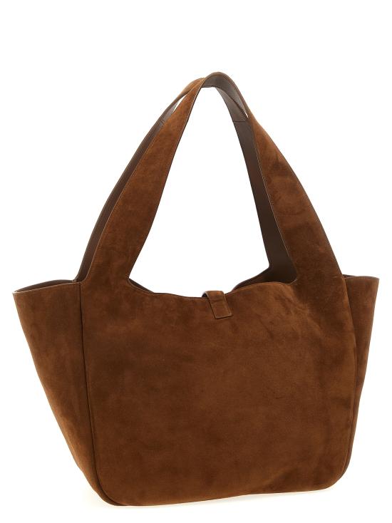 26SS 생로랑 LE 5 A 7 베아 스웨이드 토트백 763435008IW2885 Brown - SAINT LAURENT