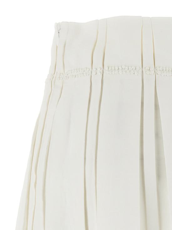 25SS 질샌더 미디 스커트 J02MA0256J60001100 White - JIL SANDER