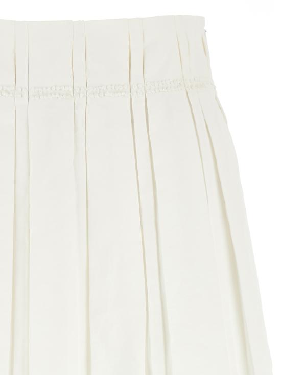 25SS 질샌더 미디 스커트 J02MA0256J60001100 White - JIL SANDER