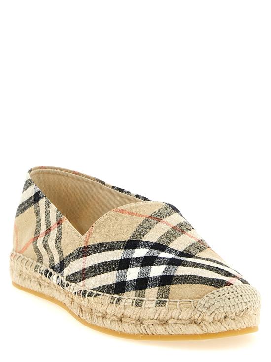 26SS 버버리 체크 뮤스 에스파드리유 8109180SANDIPCHECK Beige - BURBERRY