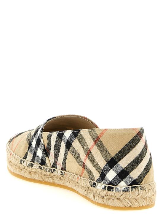 26SS 버버리 체크 뮤스 에스파드리유 8109180SANDIPCHECK Beige - BURBERRY