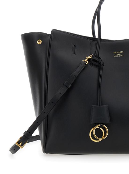 25FW 발렌시아가 햄튼 스몰 토트 백 8133542ABAV1000 Black - BALENCIAGA