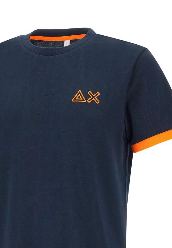 25SS 썬 68 반팔 티셔츠 T35125 07 Blue - SUN 68