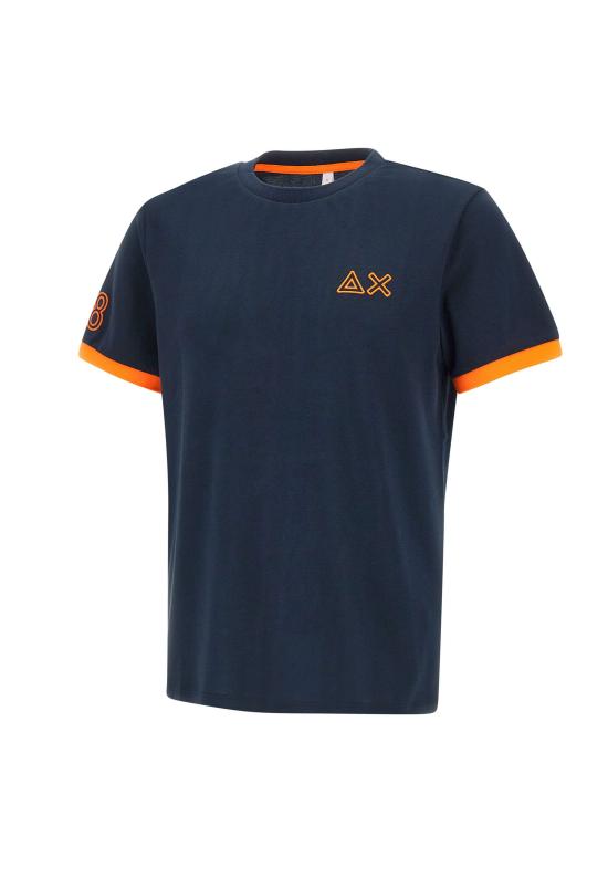 25SS 썬 68 반팔 티셔츠 T35125 07 Blue - SUN 68