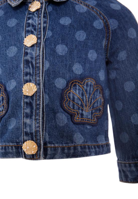 25FW [키즈] 셀프 포트레이트 데님 자켓 PF25 703J BL DENIM - SELF PORTRAIT