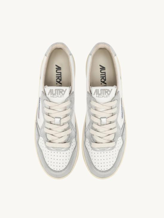 25FW 오트리 메달리스트 플랫폼 스니커즈 PTLWWB18 WHT SILVER - AUTRY