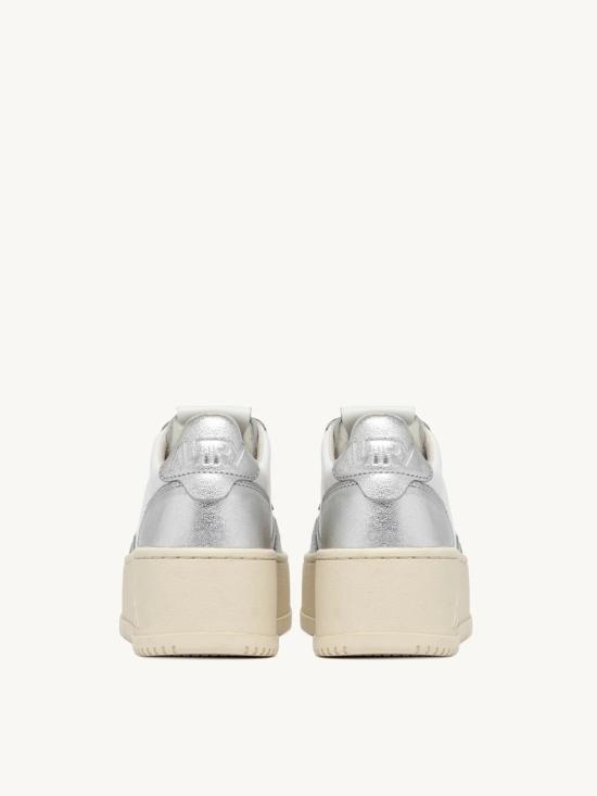 25FW 오트리 메달리스트 플랫폼 스니커즈 PTLWWB18 WHT SILVER - AUTRY
