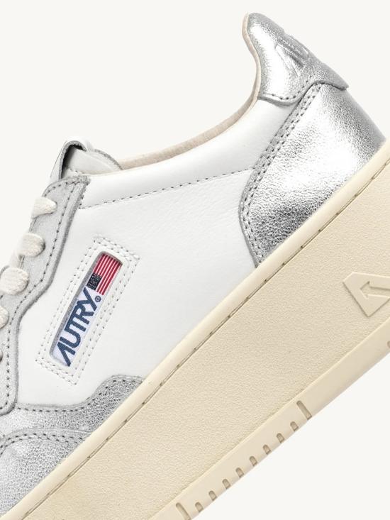 25FW 오트리 메달리스트 플랫폼 스니커즈 PTLWWB18 WHT SILVER - AUTRY