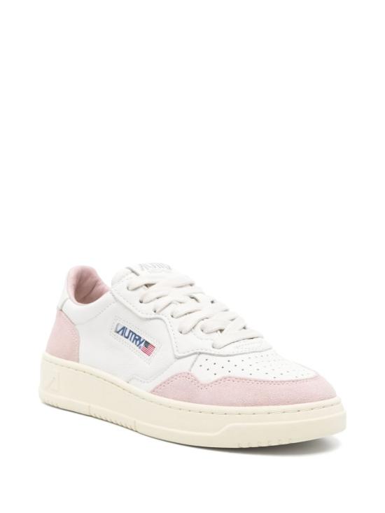 25FW 오트리 메달리스트 로우 레더 스니커즈 AULWGS36 WHT POWDER - AUTRY
