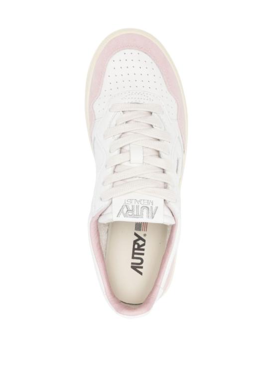 25FW 오트리 메달리스트 로우 레더 스니커즈 AULWGS36 WHT POWDER - AUTRY