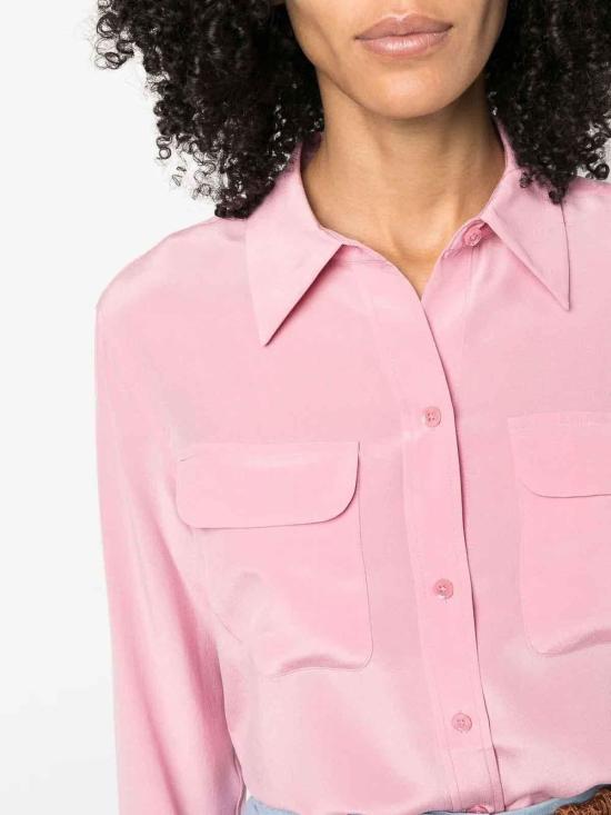  이큅먼트 셔츠 Q23E231WILDROSEWILD Pink - EQUIPMENT