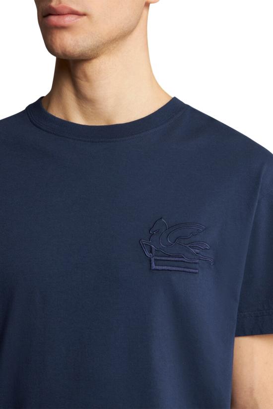 25FW 에트로 반팔 티셔츠 MRMA0007AR233 B0065 Blue - ETRO