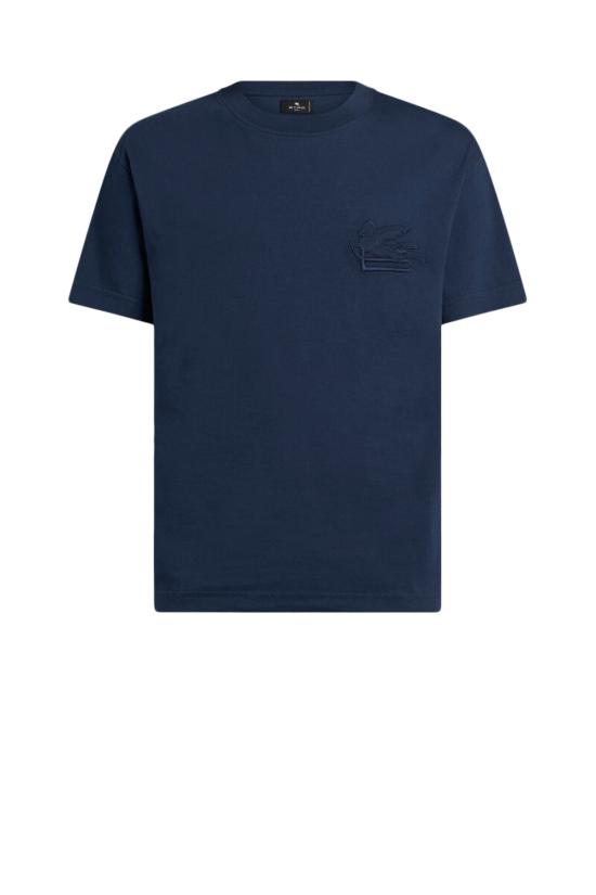 25FW 에트로 반팔 티셔츠 MRMA0007AR233 B0065 Blue