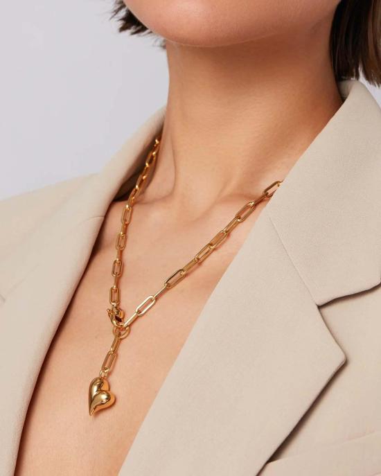  제니 버드 목걸이/팬던트 퍼피 하트 목걸이 골드 - JENNY BIRD