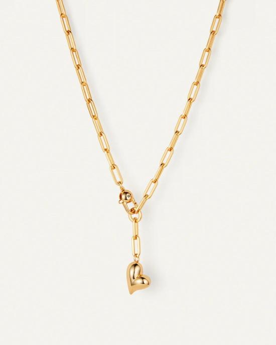  제니 버드 목걸이/팬던트 퍼피 하트 목걸이 골드
