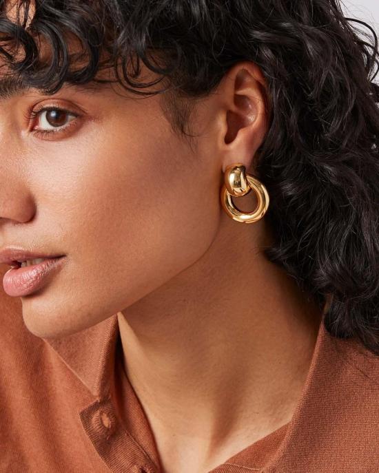  제니 버드 이어링 메가 페이 노커 귀걸이 - JENNY BIRD