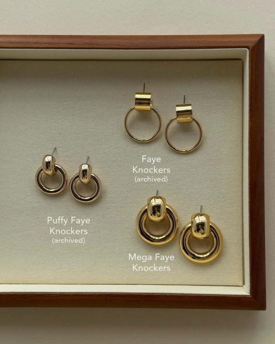  제니 버드 이어링 메가 페이 노커 귀걸이 - JENNY BIRD