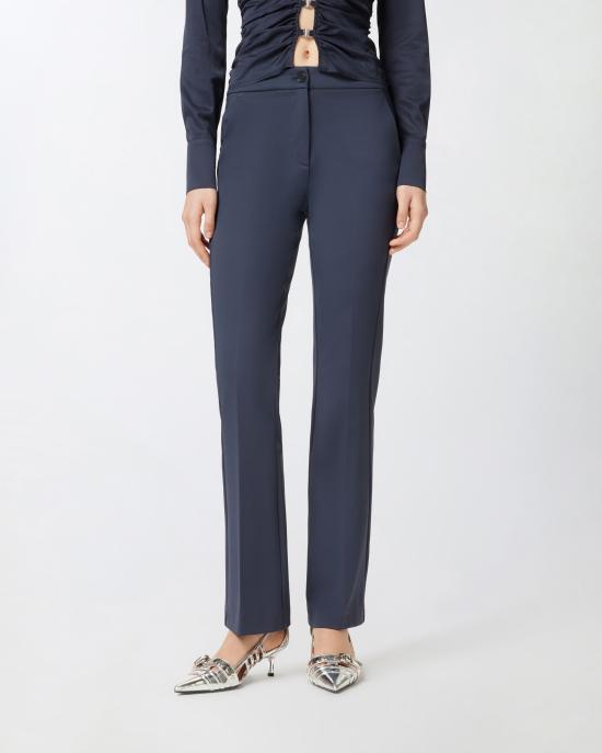 25SS 핑코 스트레이트 팬츠 104926A0HM G82 Blue - PINKO