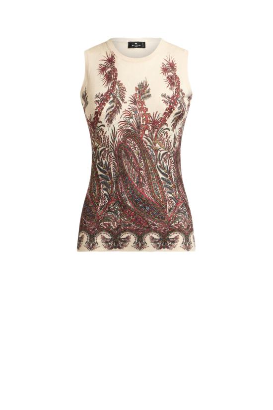 25FW 에트로 민소매 티셔츠 WRKE0238AV752 X0801